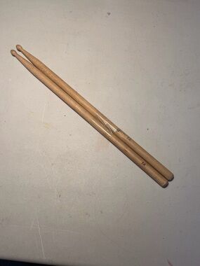 John’s Music - Wooden 5A Drumsticks - Natural Finish